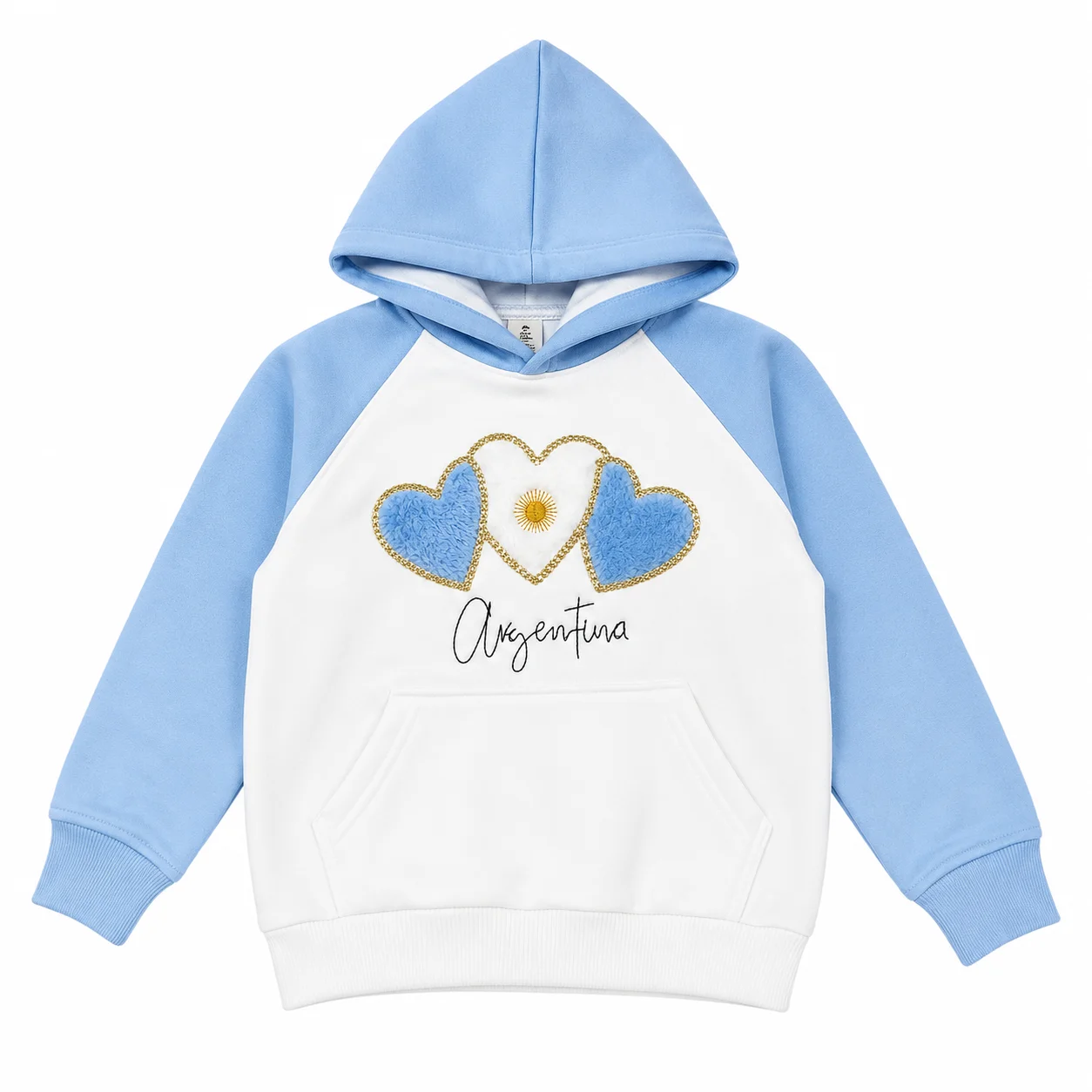 Pulover con Capucha Argentina Nena
