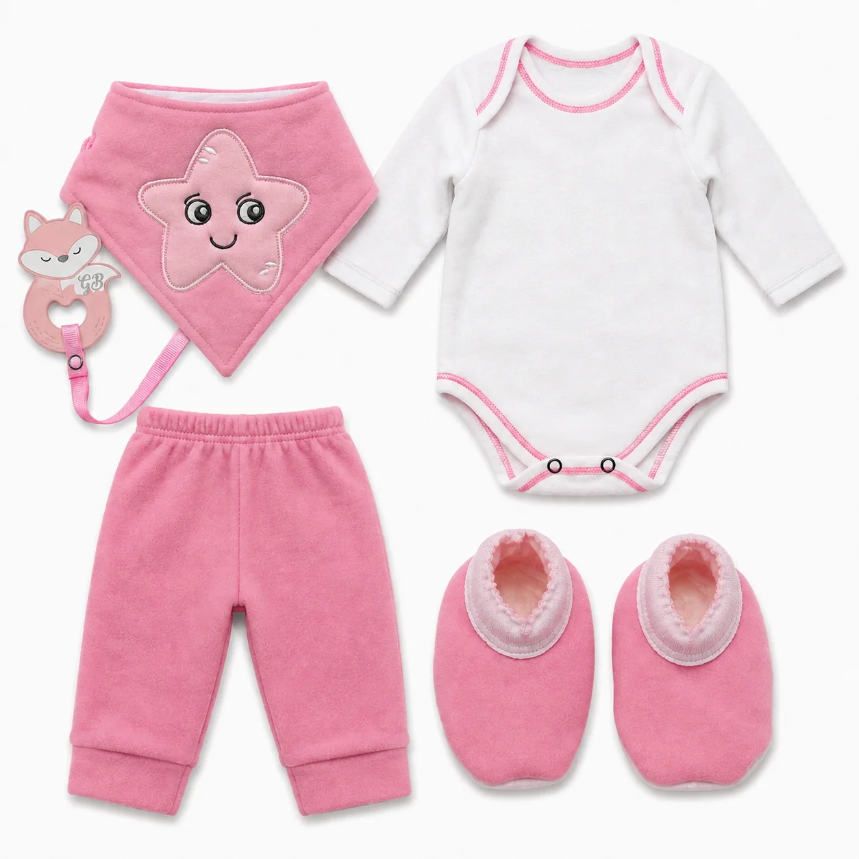 Conjunto Body Pant Babero Zapatitos con Piel
