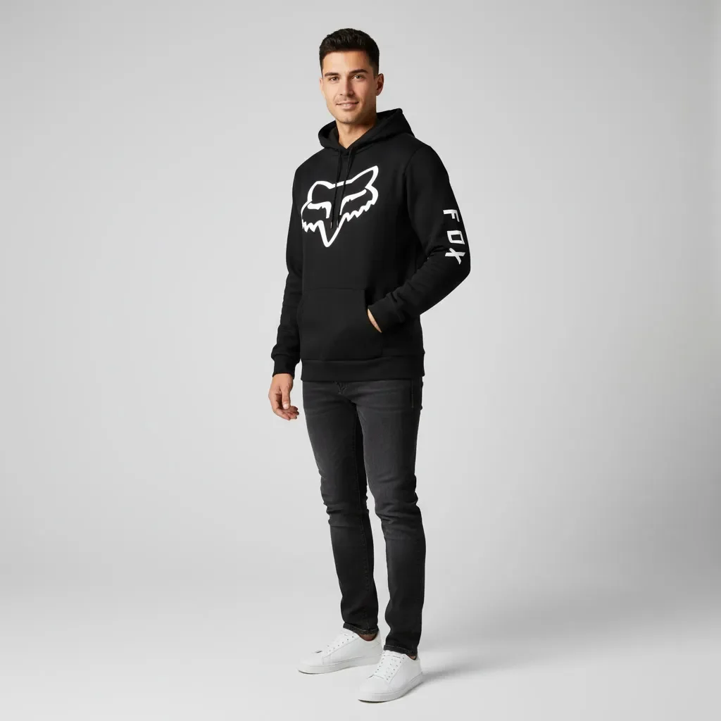 Pulover Friza con Capucha Fox