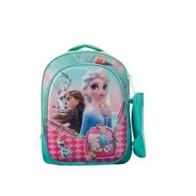 Mochila Primaria 2 Cierres 3d Dibujos Brillante