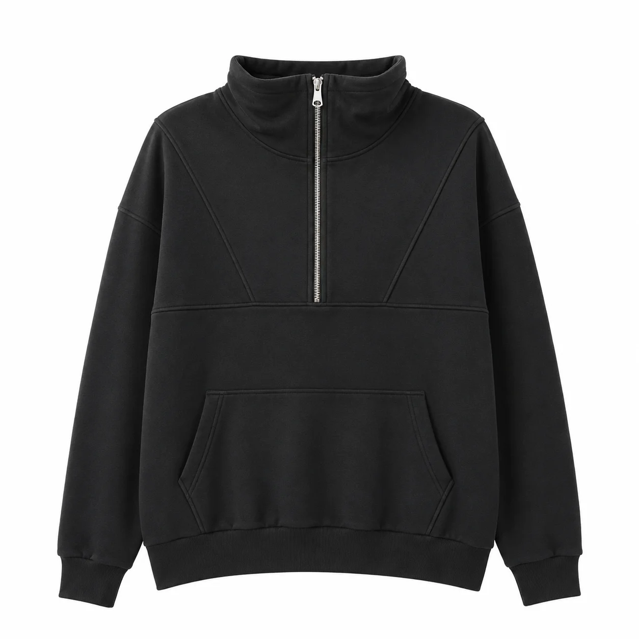 Pulover Darlon Top con Medio Cierre Dama 5 - Negro