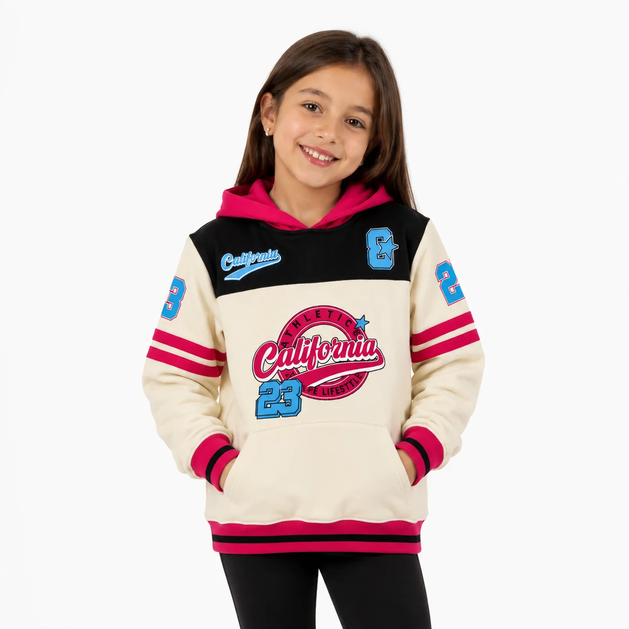 Pulover Darlon con Capucha Bicolor California