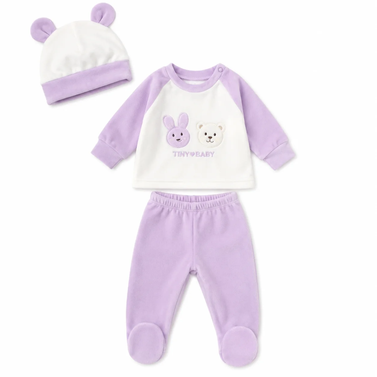Conjunto Pulóver, Pantalón y Gorro Bebé - Tasmy