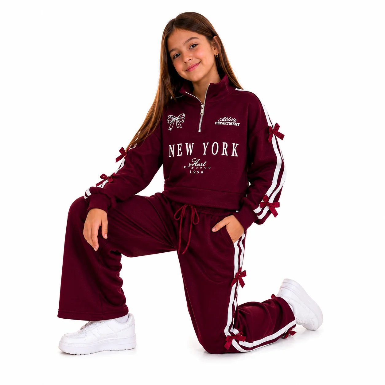 Conjunto Térmico Pulover y Pantalón con Moño - Tasmy