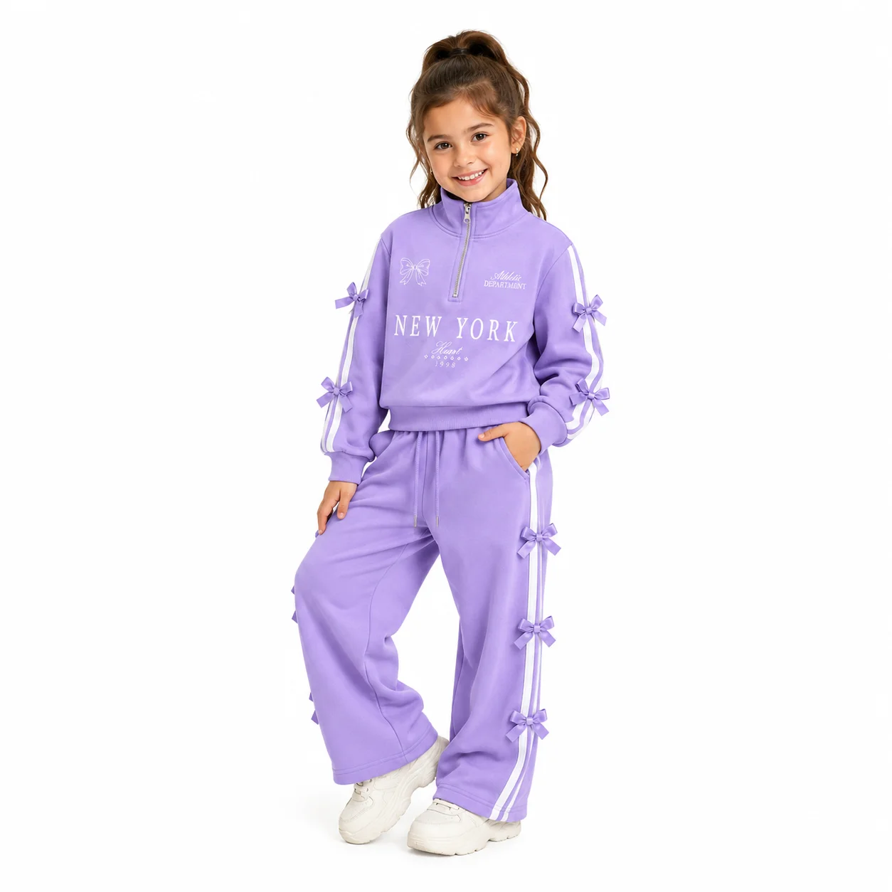 Conjunto Térmico Pulover y Pantalón con Moño - Tasmy