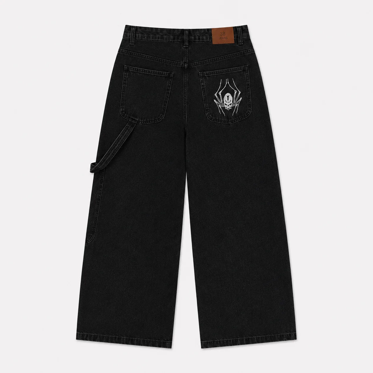 Jeans Baggy Calabera Bordado - Tasmy