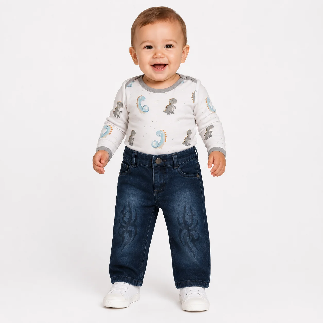 Jeans Tribal Bebé color Negro/Azul - Tasmy
