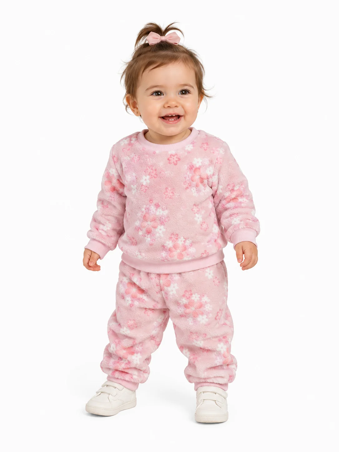 Pulover Floreado con Pantalón Bebé - Tasmy