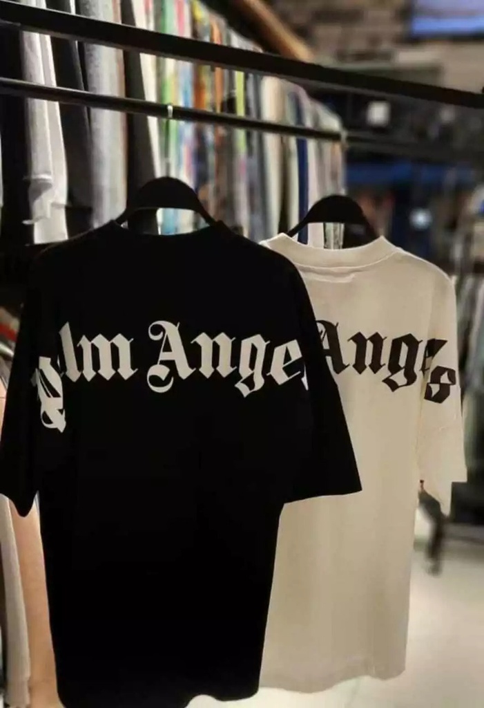 Remera Palm Angels Oversized  El Toque Perfecto Para Tu Look Negro Palm Angeles M Estampa Localizada