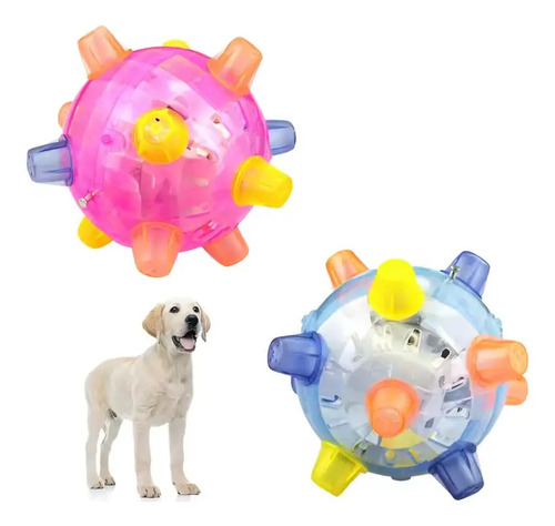 Juguete Para Perro Con Salto Para Perro Con Sonido Y Luz Led